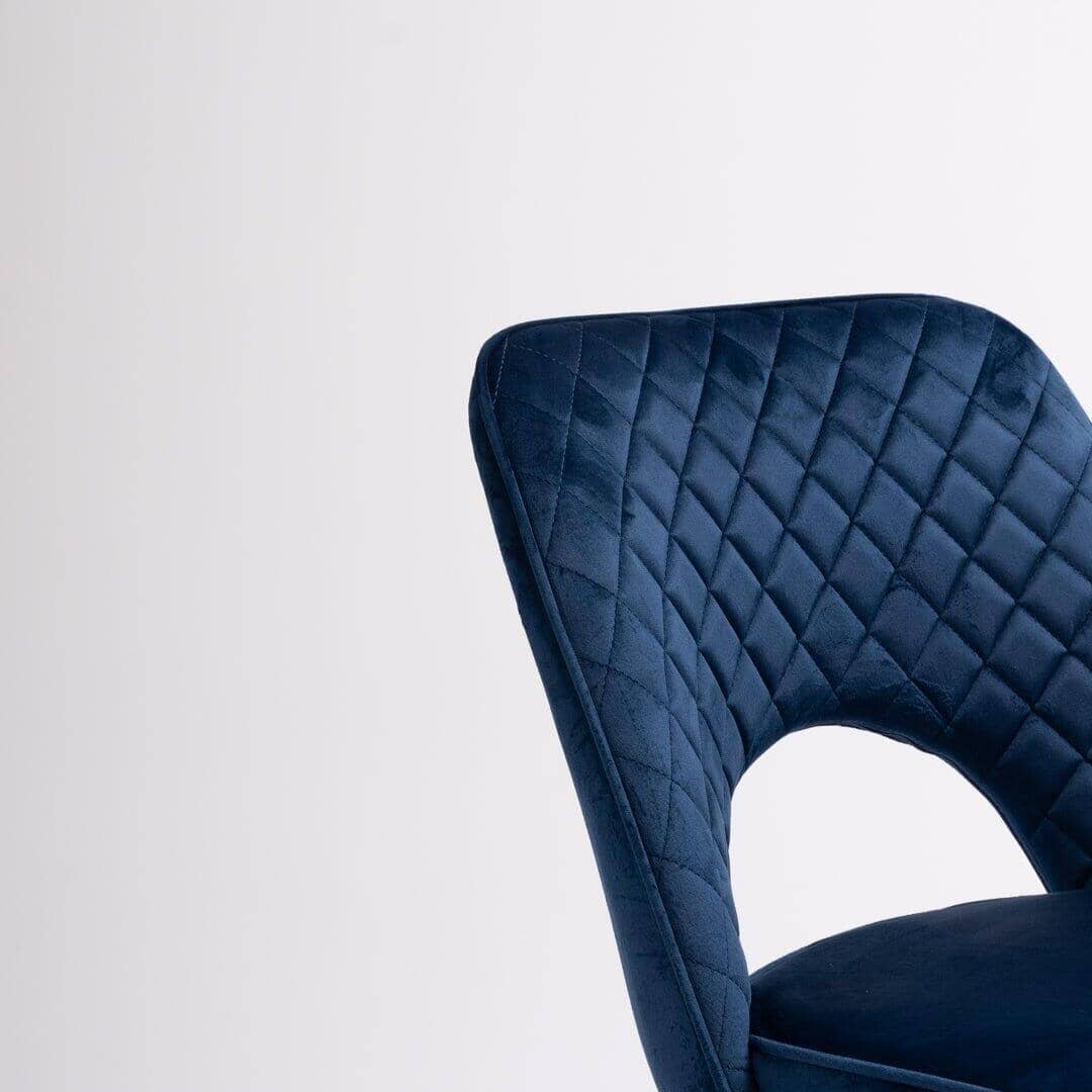 Outlet - Hope Dining Chair - Set of 2 - Dark Blue