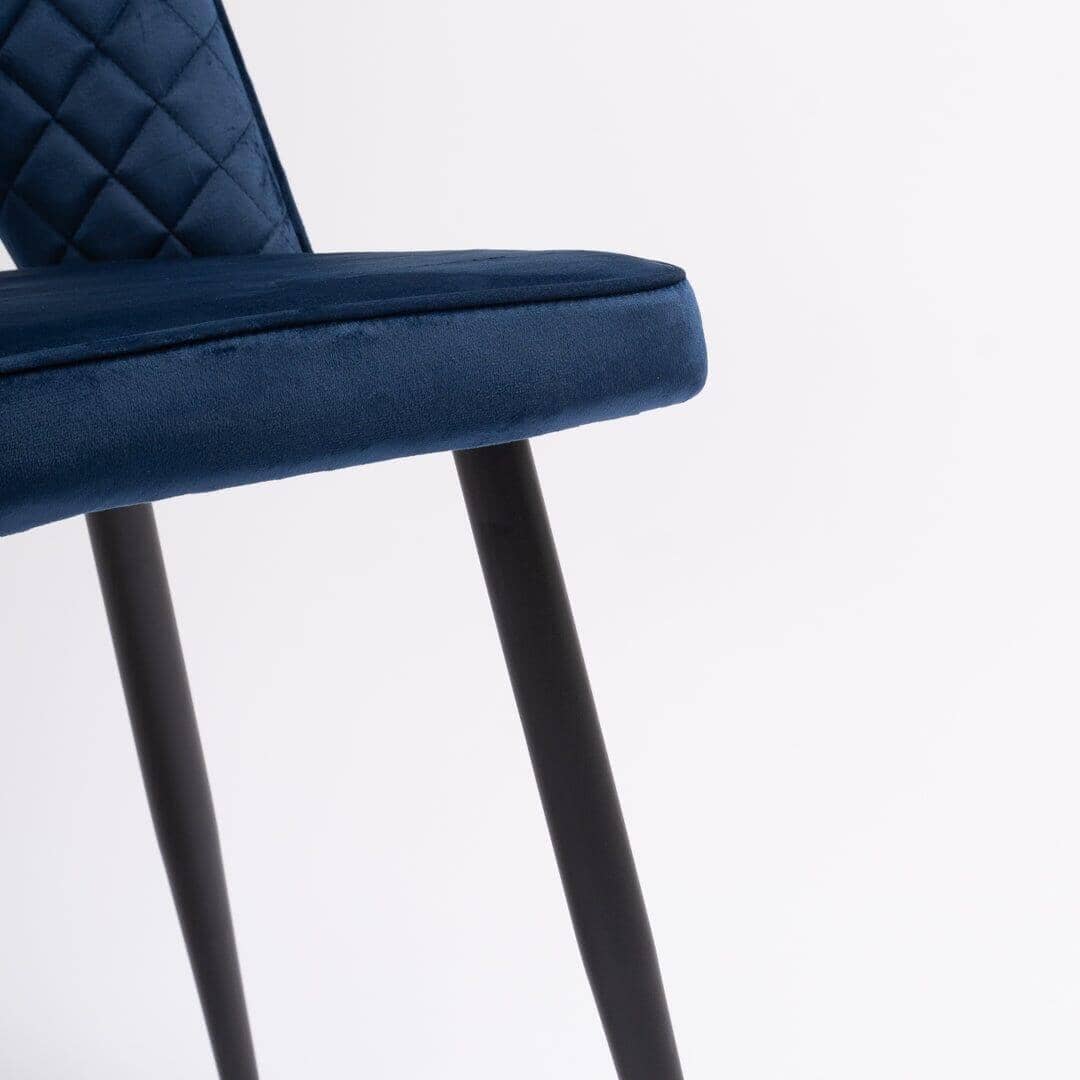 Outlet - Hope Dining Chair - Set of 2 - Dark Blue