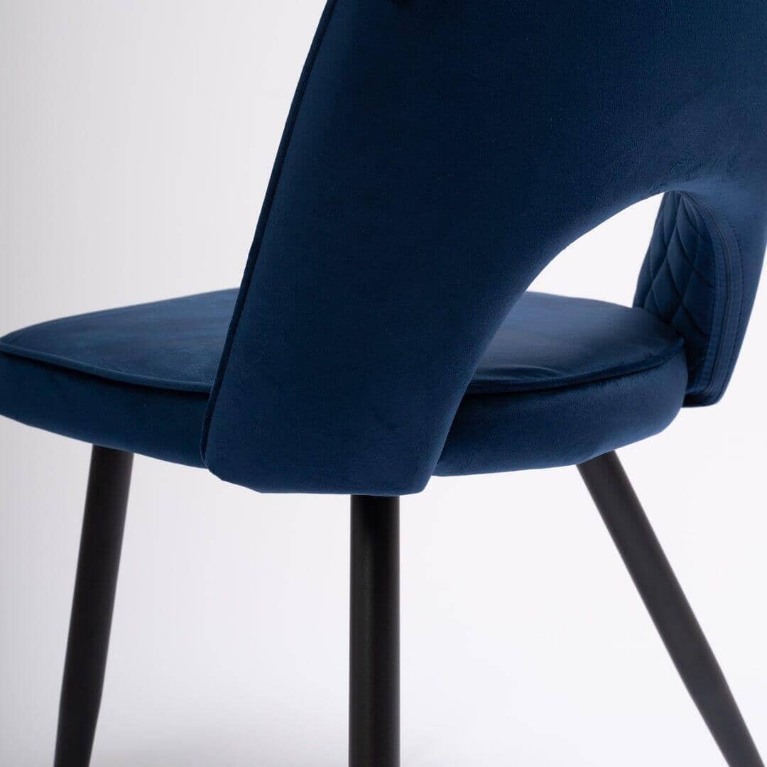 Outlet - Hope Dining Chair - Set of 2 - Dark Blue