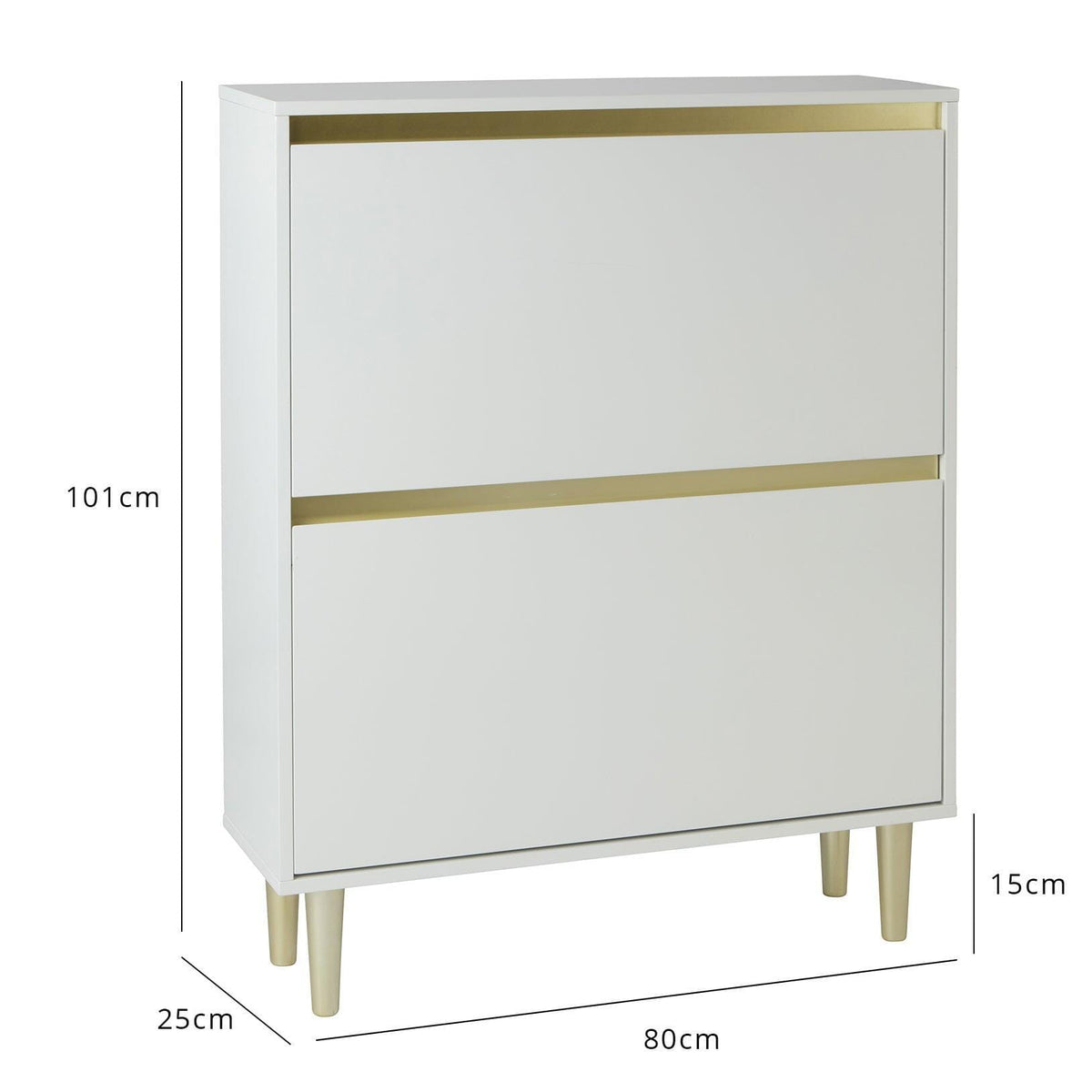 Outlet - Iliana Shoe Cabinet - 2 Door - White