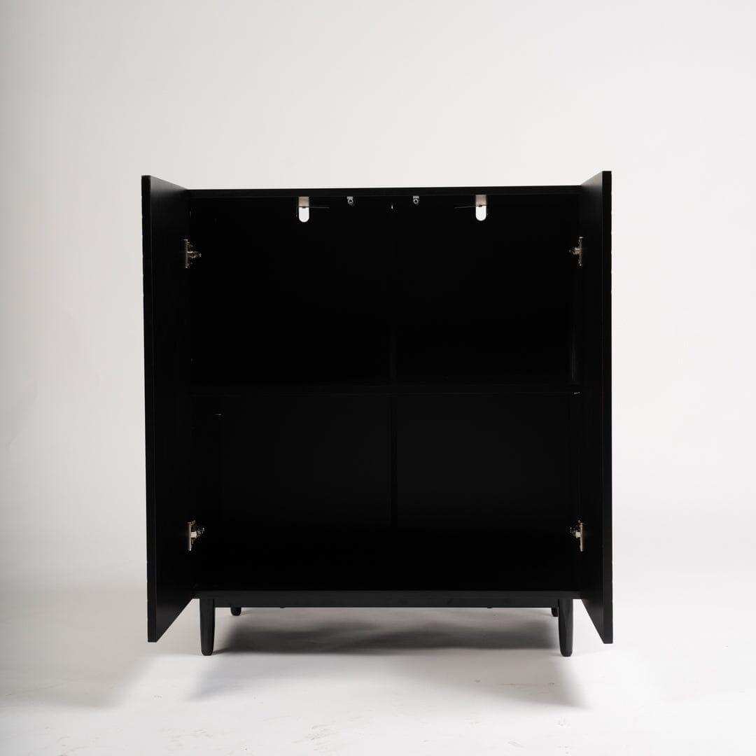 OUTLET - Jack 2 Door Small Sideboard - Geometric Black