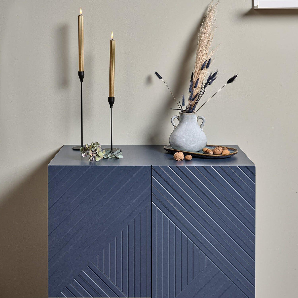 OUTLET - Jack 2 Door Small Sideboard - Geometric Blue