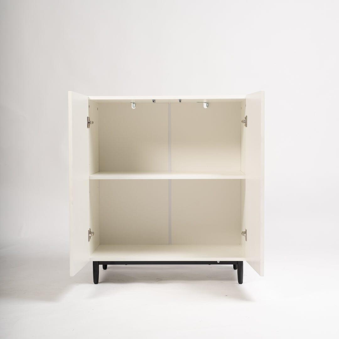OUTLET - Jack 2 Door Small Sideboard - Geometric White