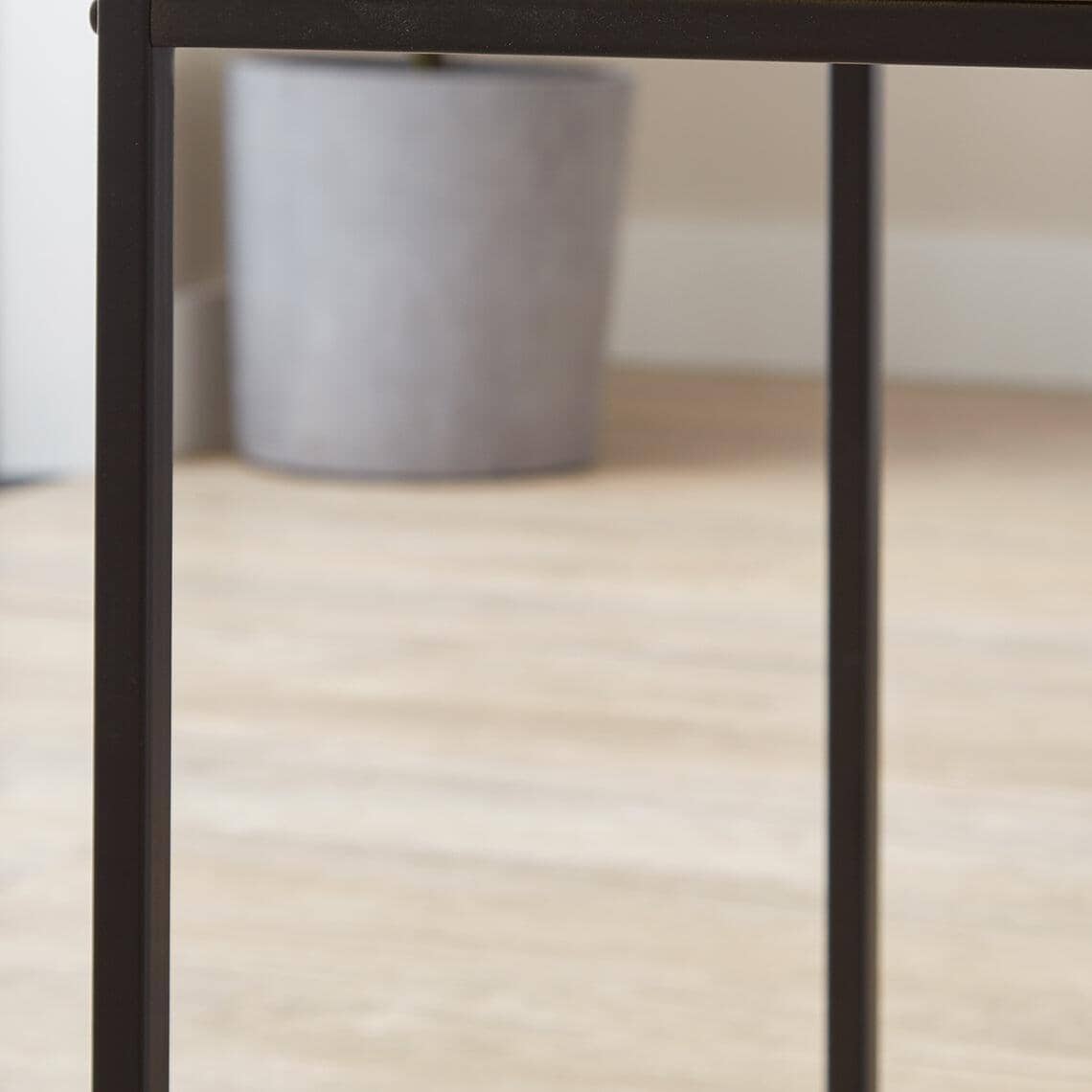 OUTLET - Jay Marble Effect Desk - Black