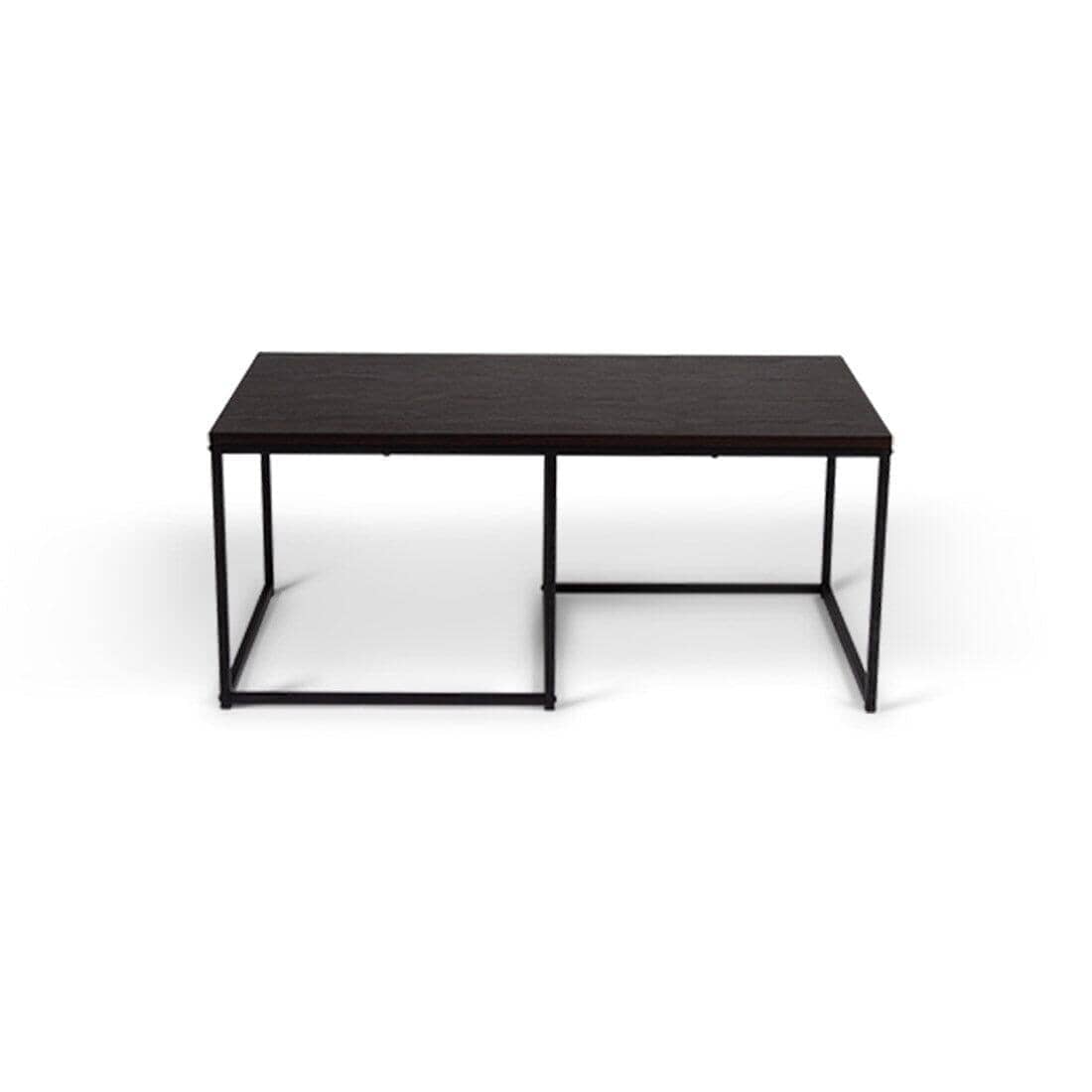 OUTLET - Jay Large Walnut Coffee Table - Black Frame