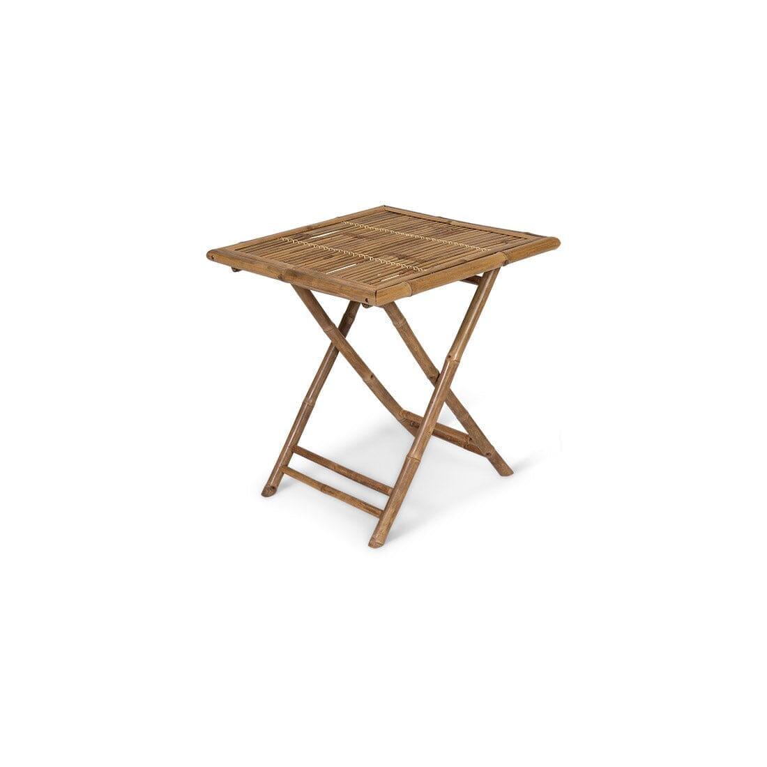 OUTLET - Lila Bamboo Square Garden Folding Table - 70cm