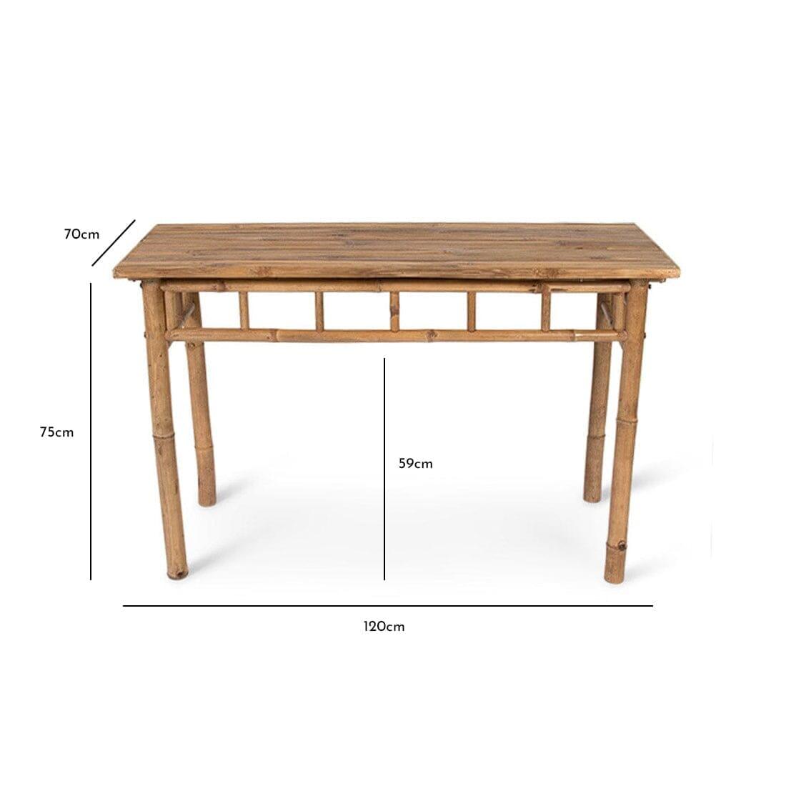 OUTLET - Lila Bamboo Garden Dining Table - 120cm