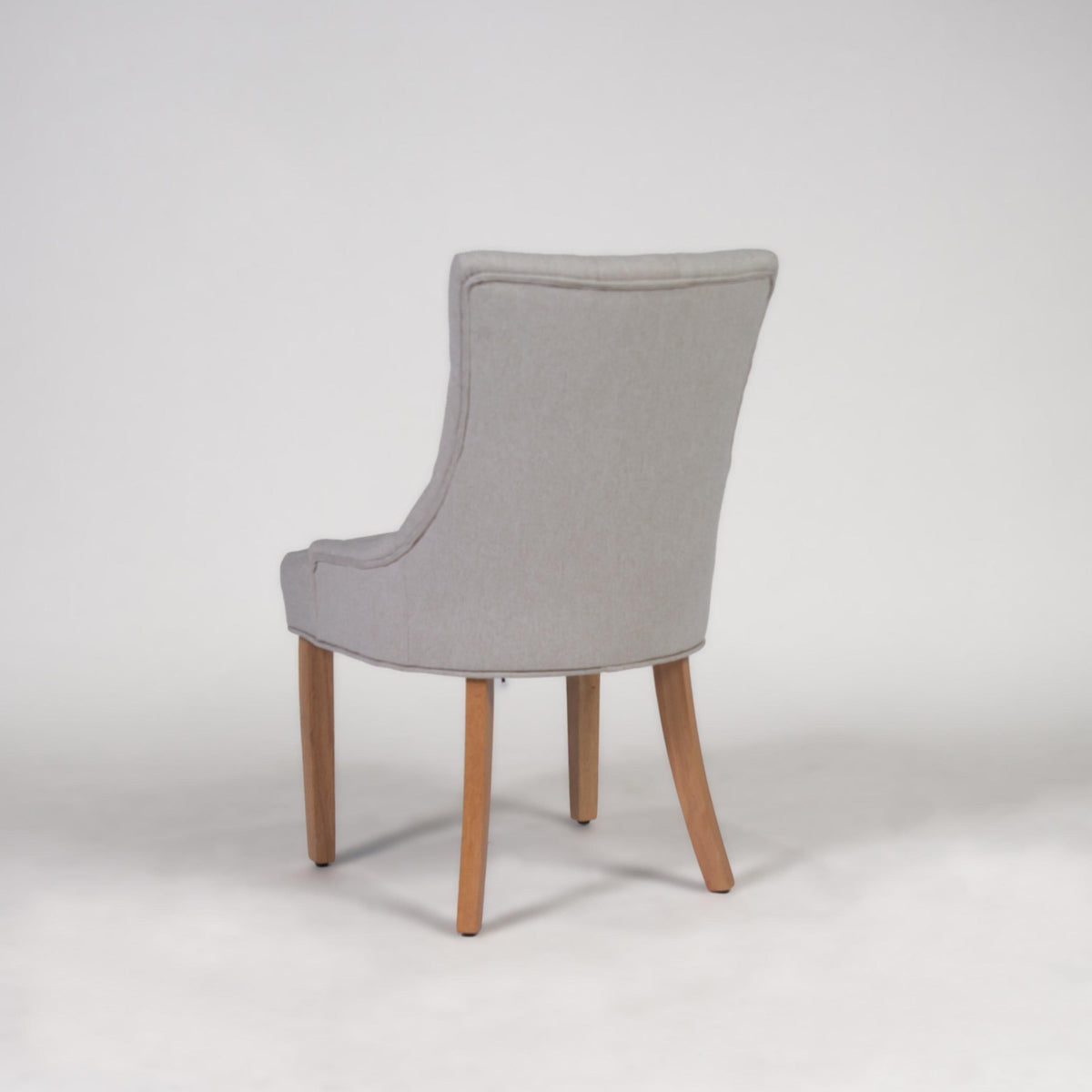 OUTLET - Louis Sand Dining Chairs - Set of 2 - Light Wood Legs