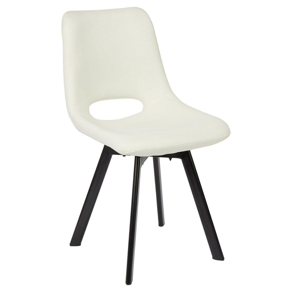 OUTLET - Margot Cream Office Chair - Black Legs