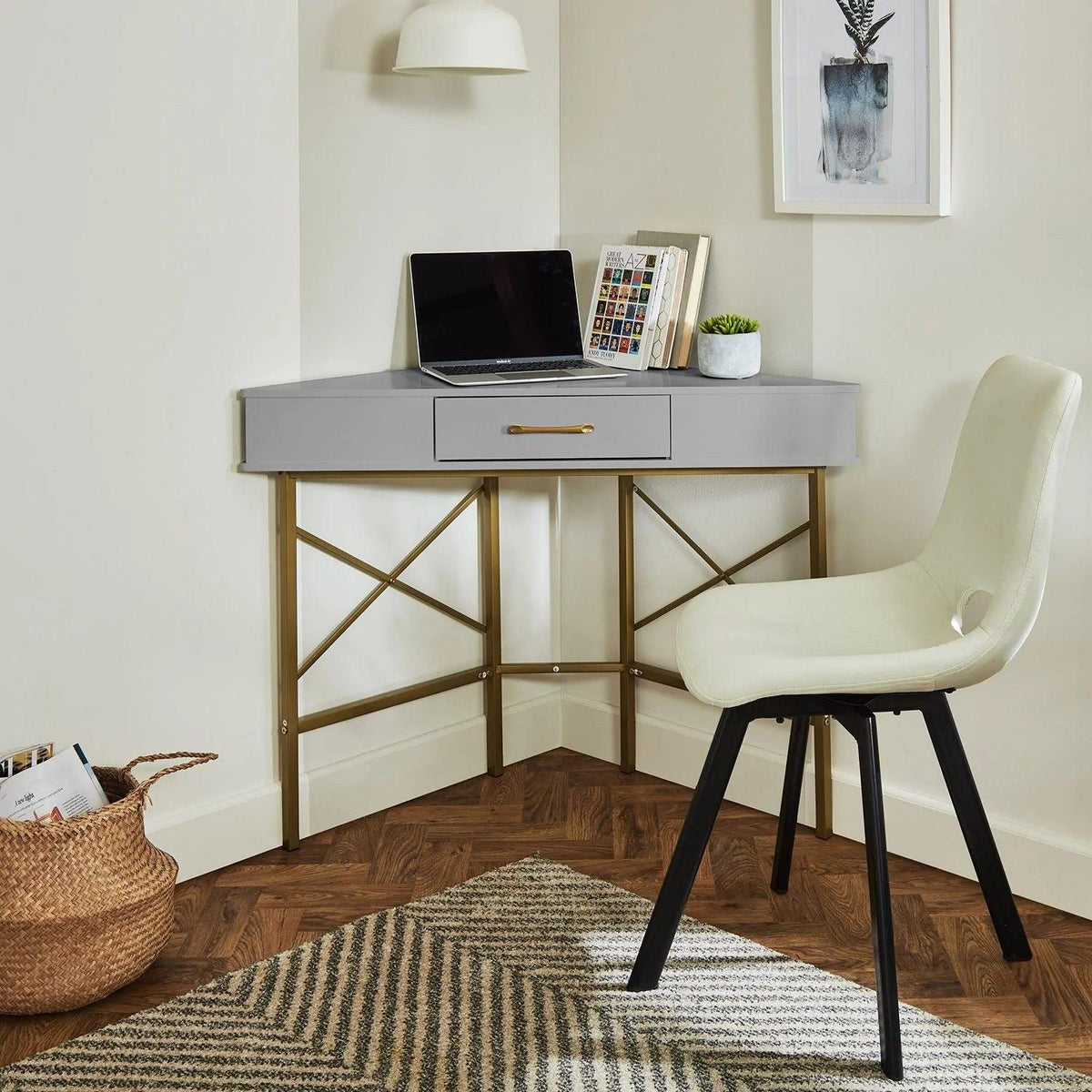 OUTLET - Marie Corner Desk - Grey
