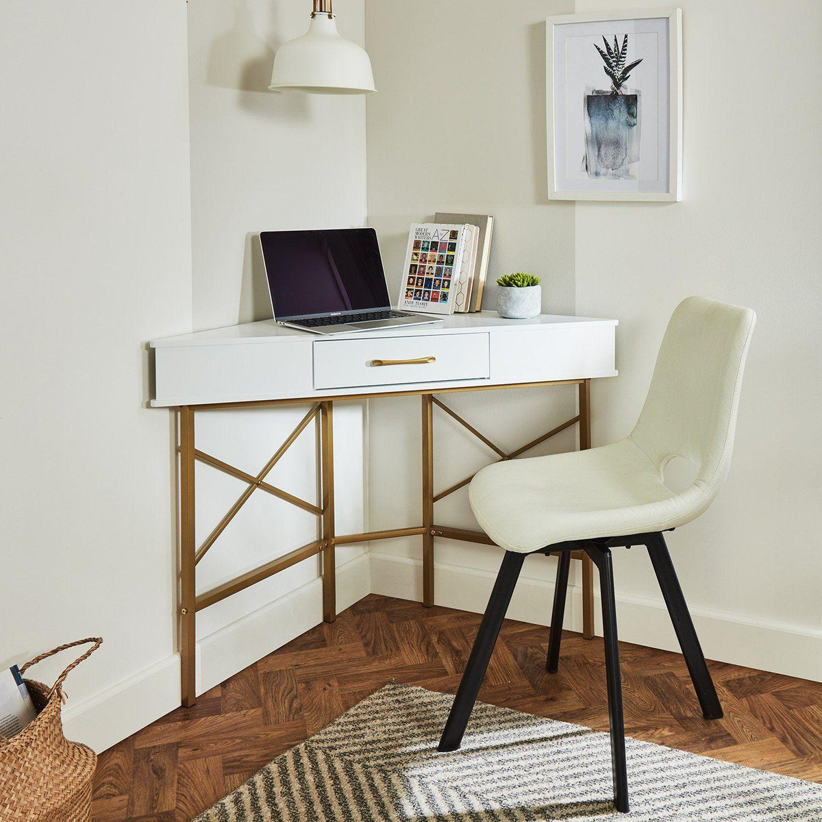 OUTLET - Marie Corner Desk - White