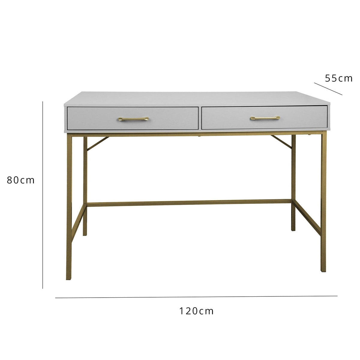 OUTLET - Marie Grey Dressing Table with Drawers
