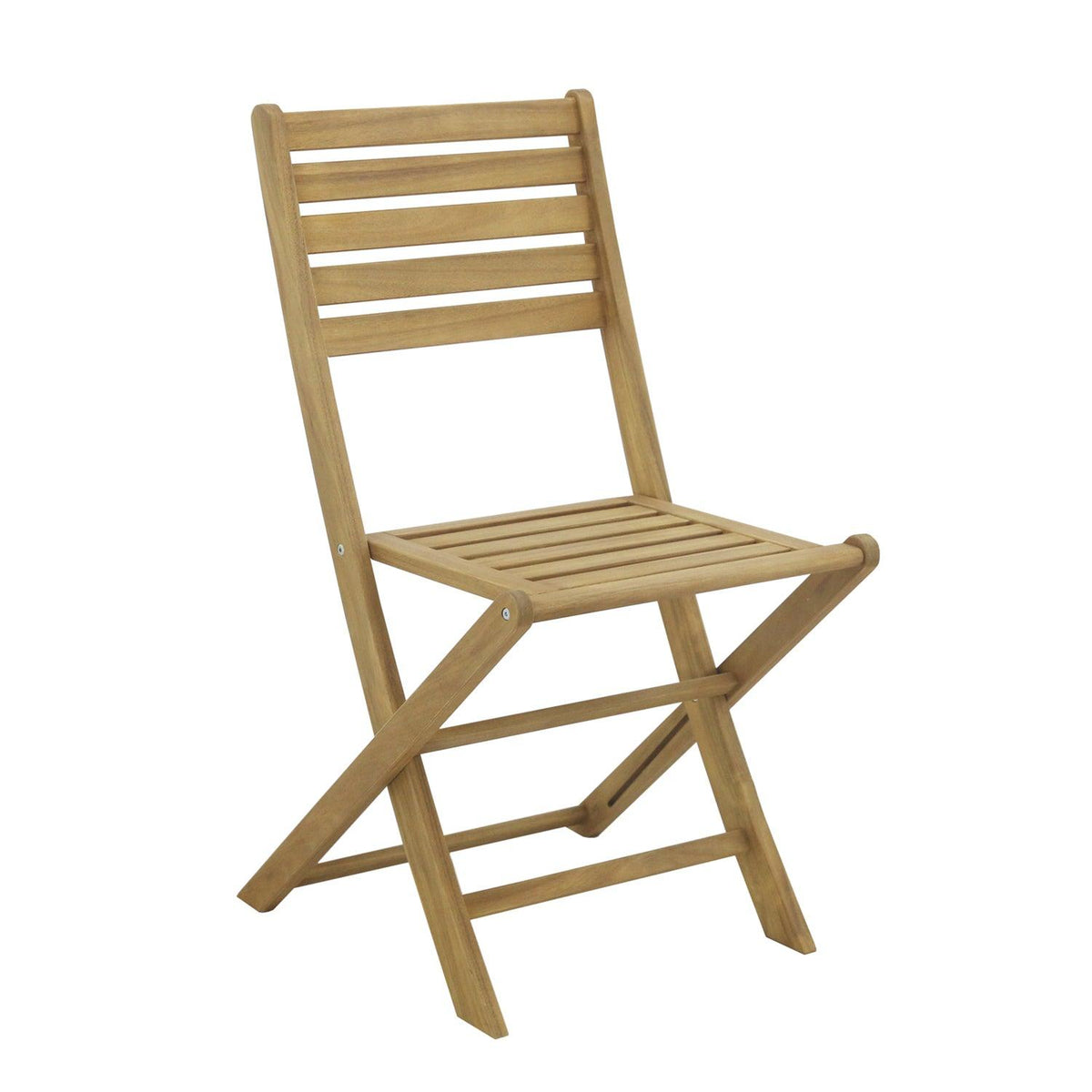 OUTLET - Outdoor Dining Chairs - Set of 2 - Solid Acacia Wood
