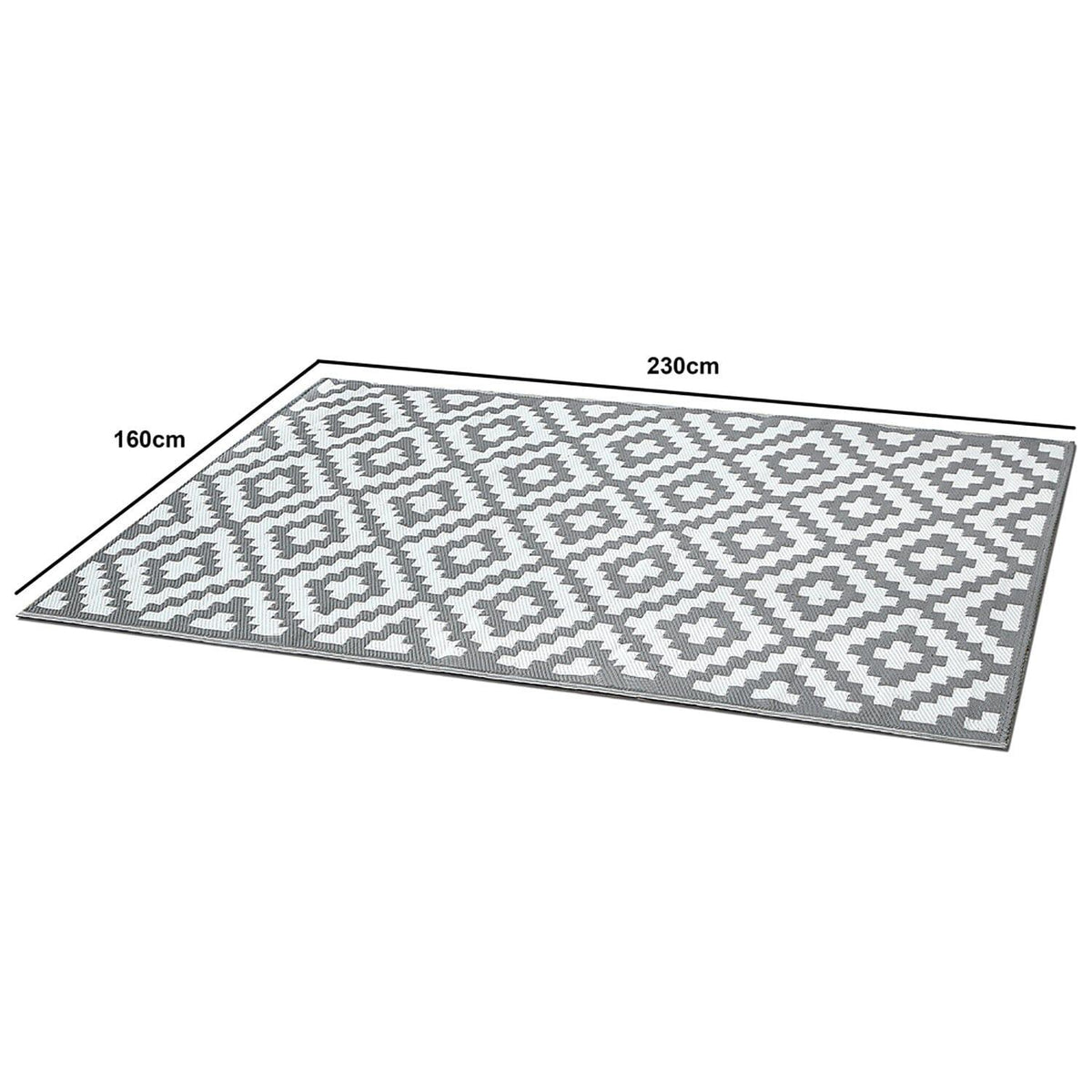 OUTLET - Reversible Outdoor Rug - 160cm x 230cm - Geometric Print