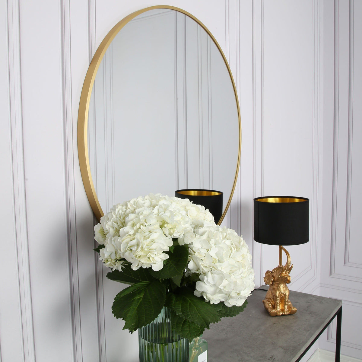 OUTLET - Pandora Round Mirror - Small - Gold