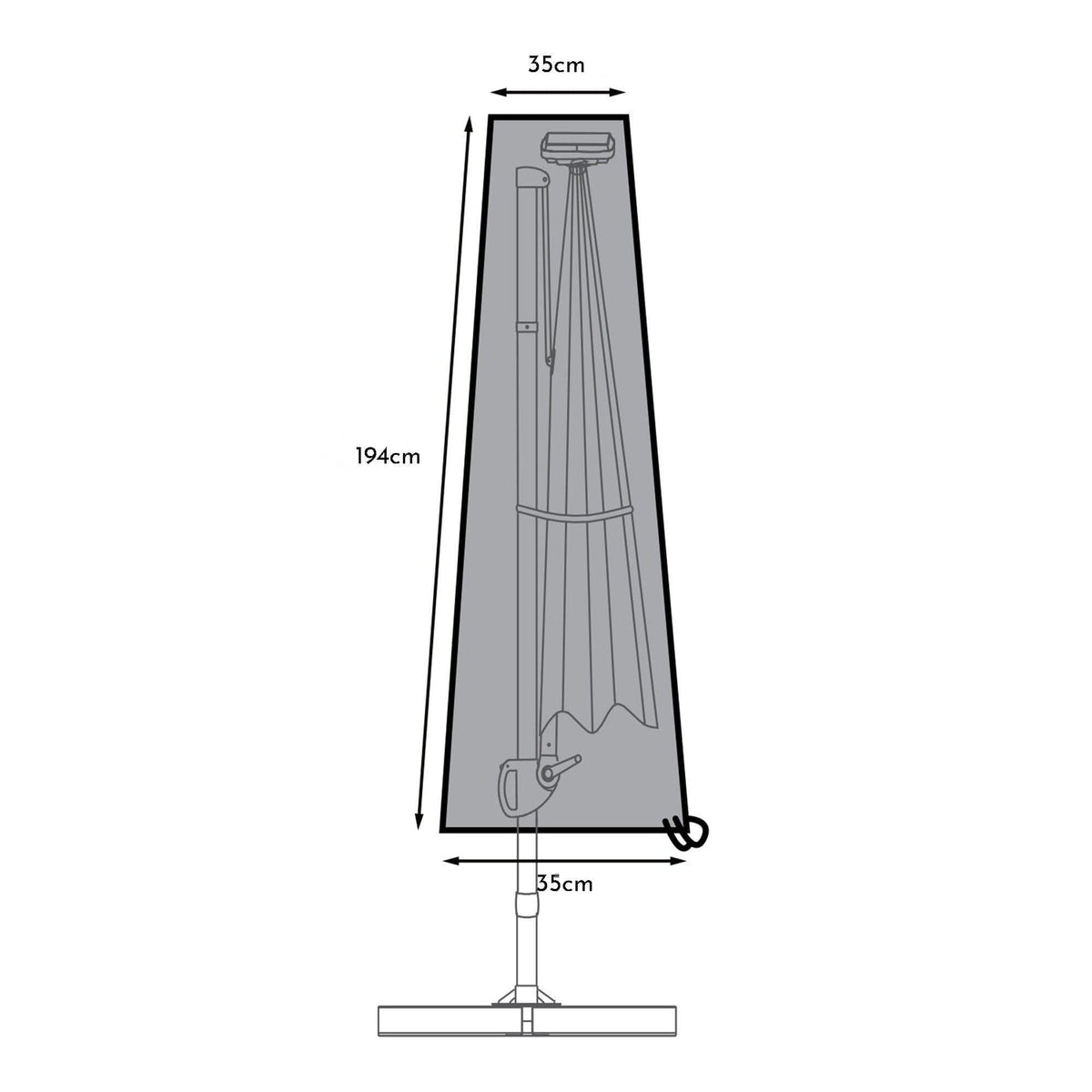 OUTLET - Parasol Cover - Rectangle Parasols