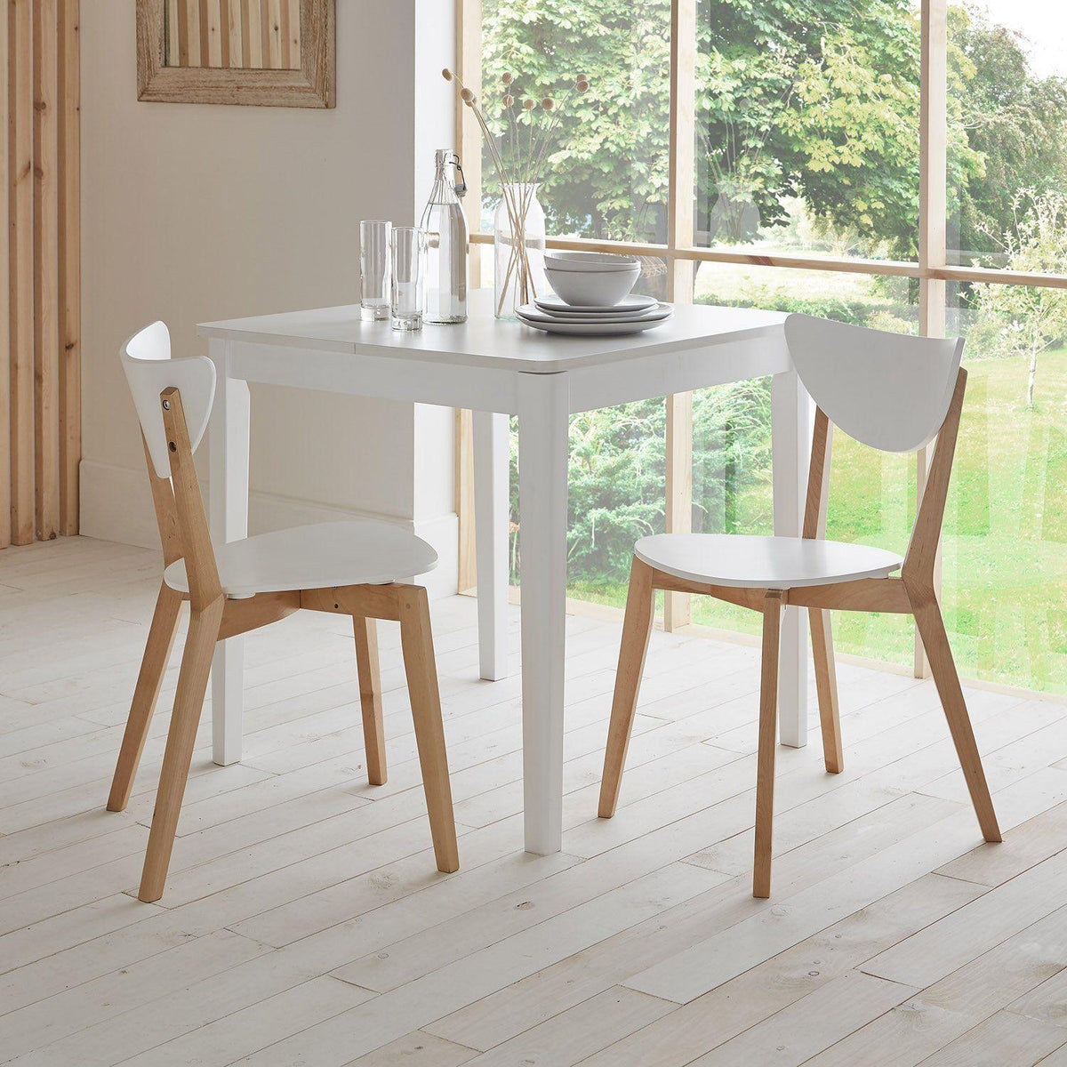 OUTLET - Paul White Stackable Dining Chairs - Set of 2