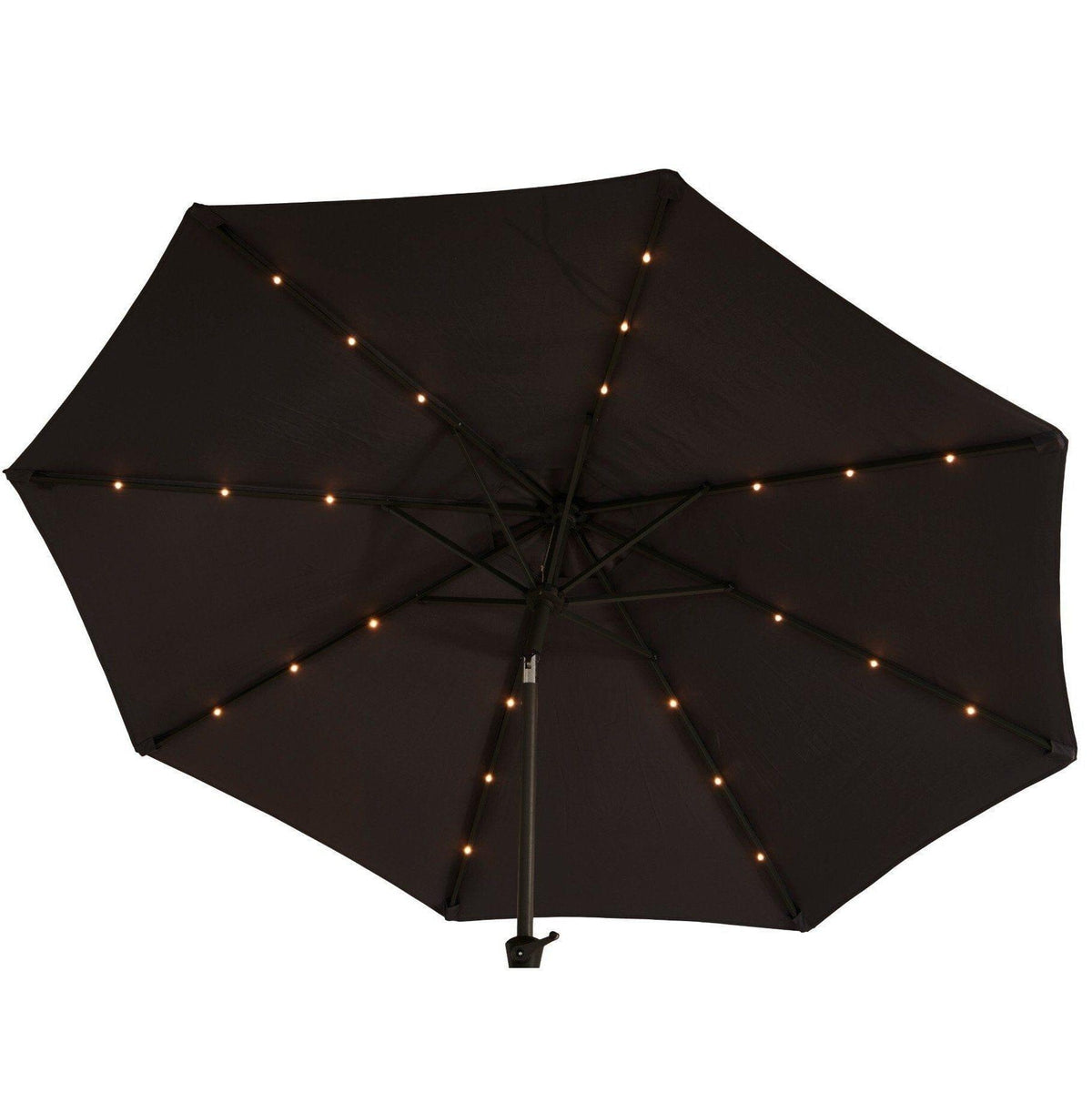OUTLET - Grey LED Premium Parasol Round 2.7m