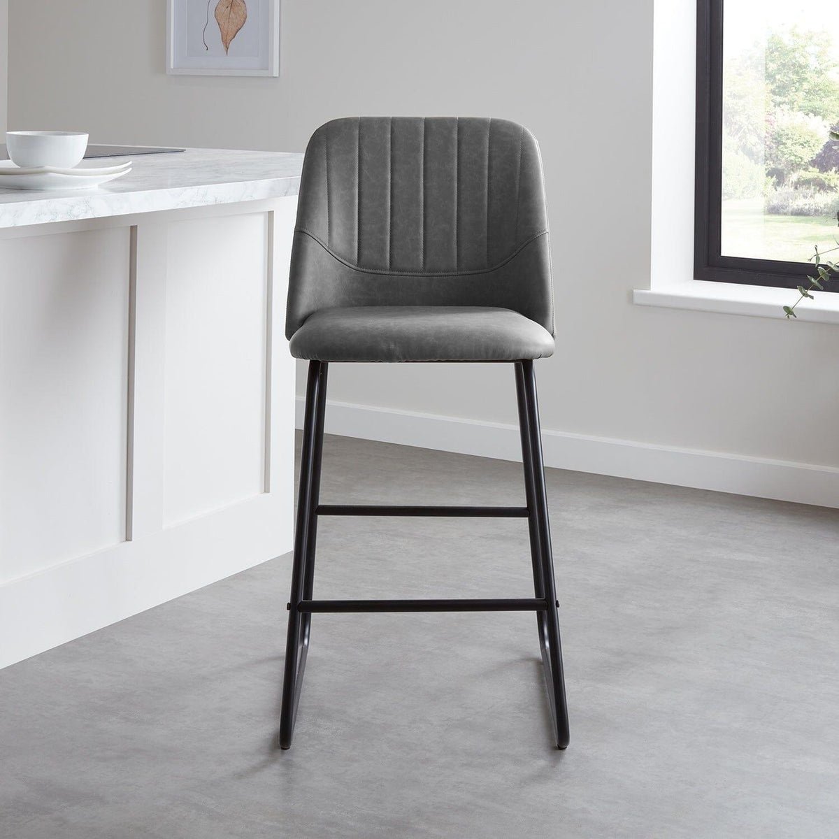 OUTLET - Sheffield Bar Stool - Grey