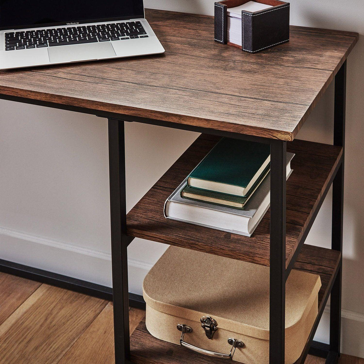 OUTLET - Sheffield Industrial Desk with Shelves