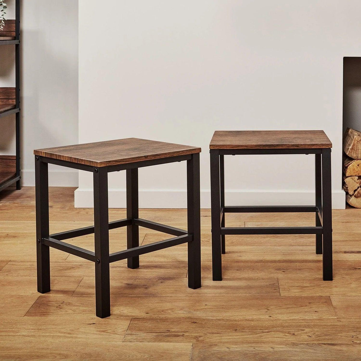 OUTLET - Sheffield Industrial Stools - Set of 2