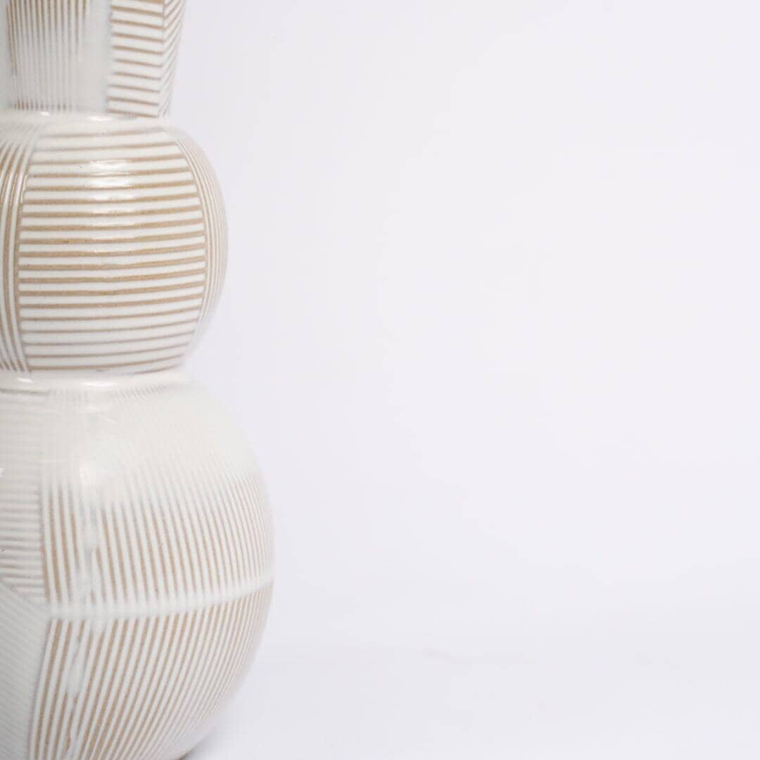 OUTLET - Colden 20cm Ceramic Vase - White