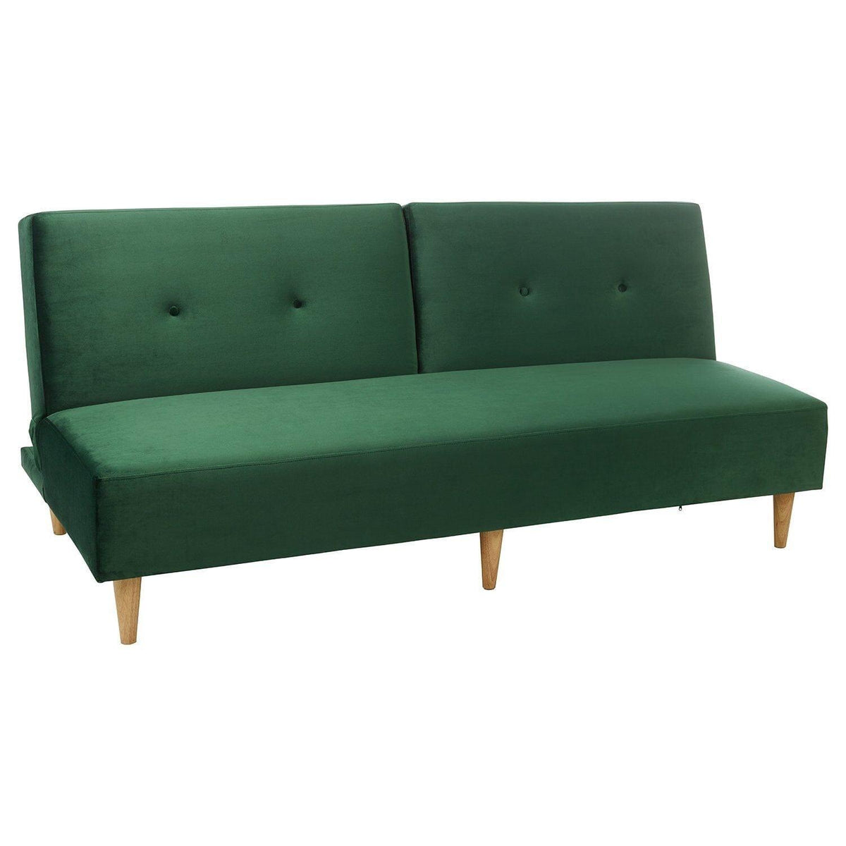 Outlet - Tamsin click clack sofa bed - green velvet