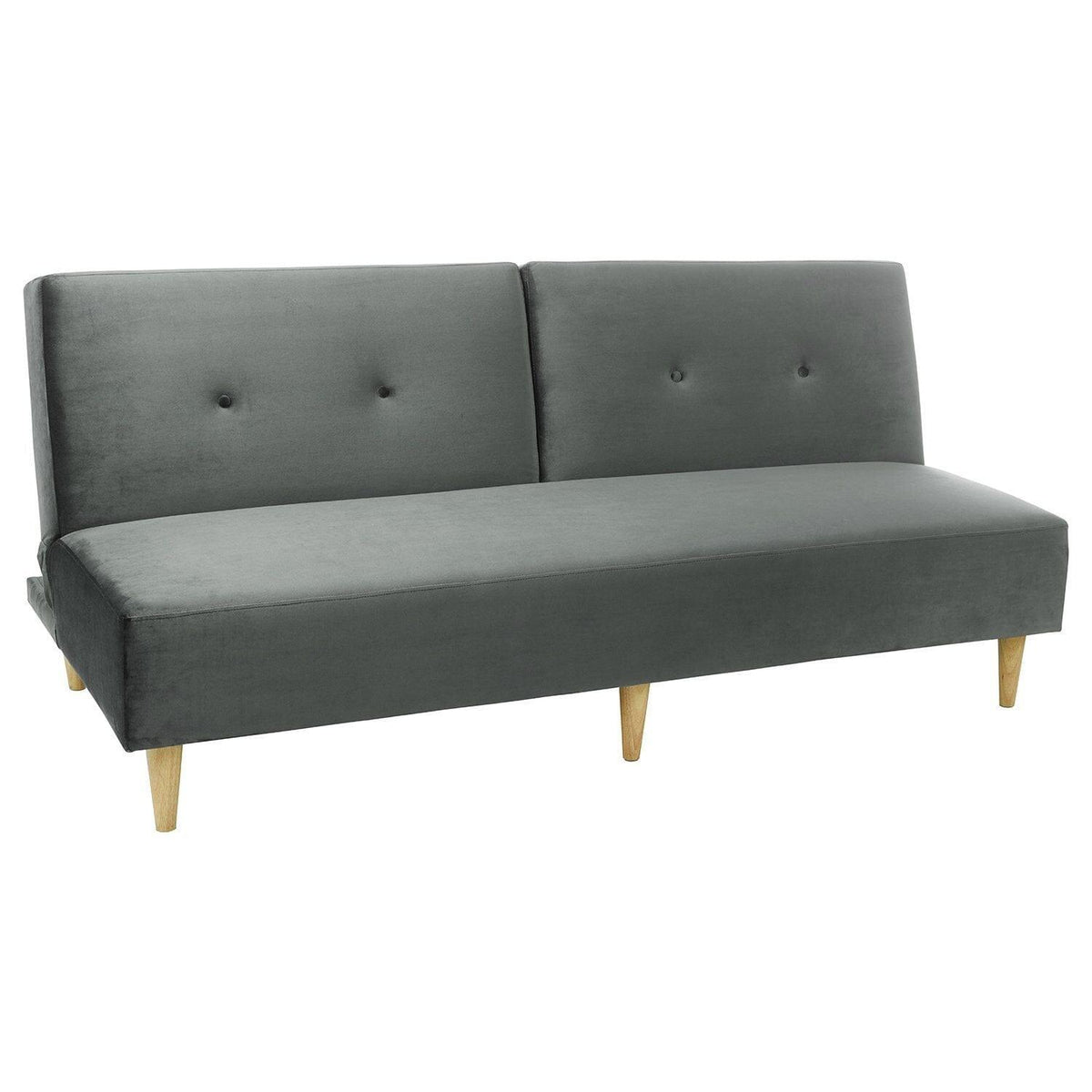 Outlet - Tamsin click clack sofa bed - grey velvet