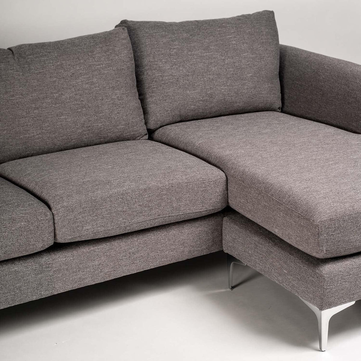 OUTLET - Taylor Chaise Corner Sofa - Charcoal Grey
