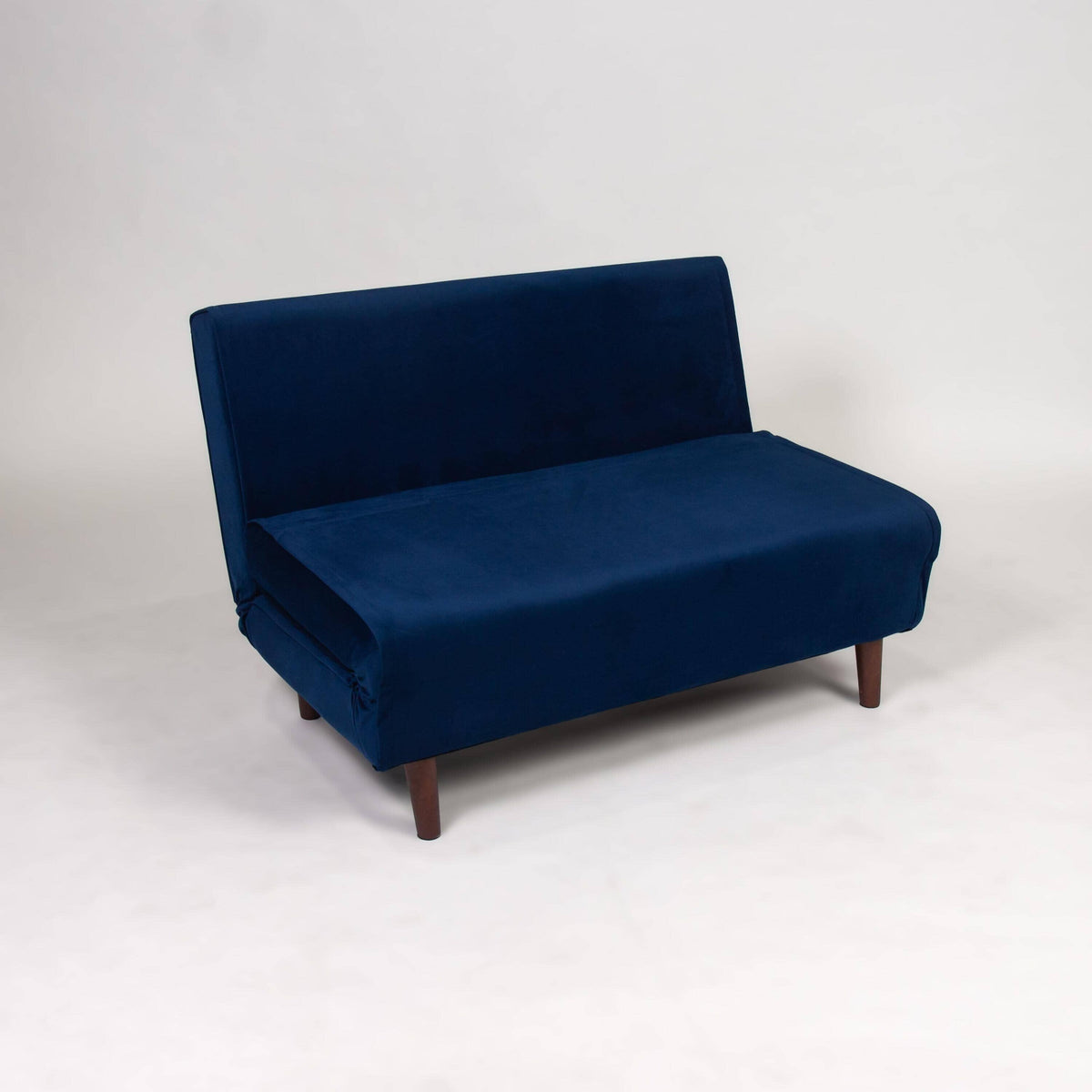 OUTLET - Una 2 Seater Double Sofa Bed - Blue Velvet