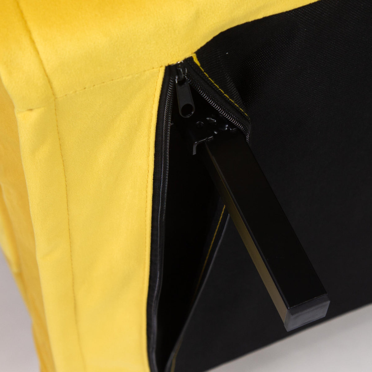 OUTLET - Una Small Double Sofa Bed - Yellow - Velvet