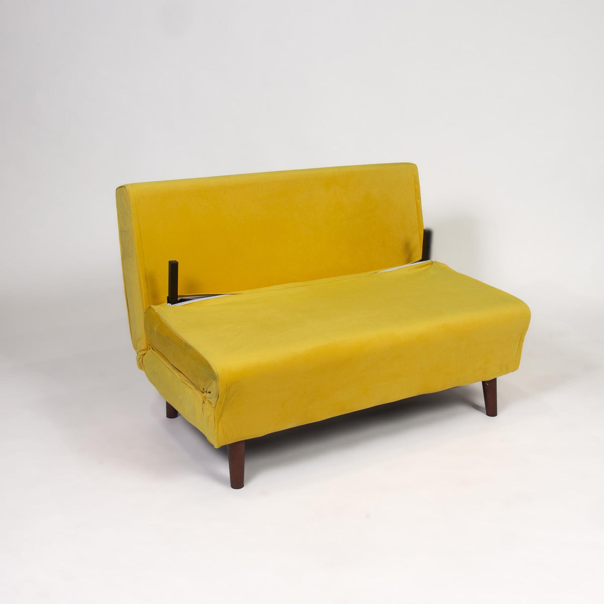 OUTLET - Una Small Double Sofa Bed - Yellow - Velvet