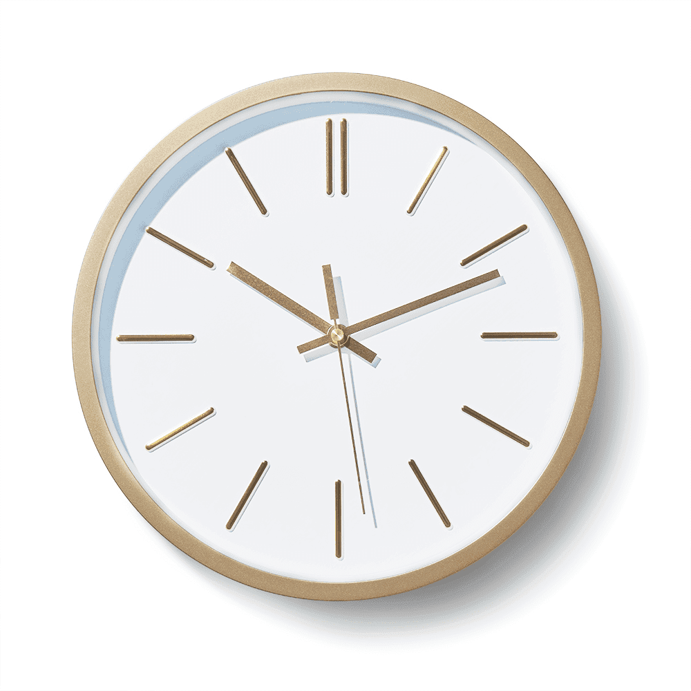 OUTLET - Dalton Small Wall Clock - Gold