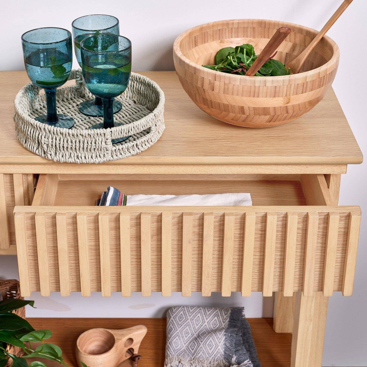 OUTLET - Willow Pale Oak Console Table