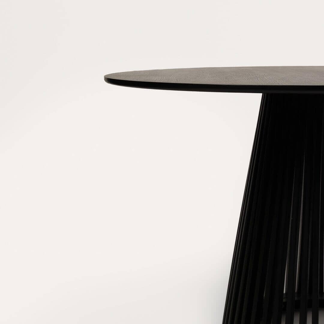 OUTLET - Willow Black Round Dining Table