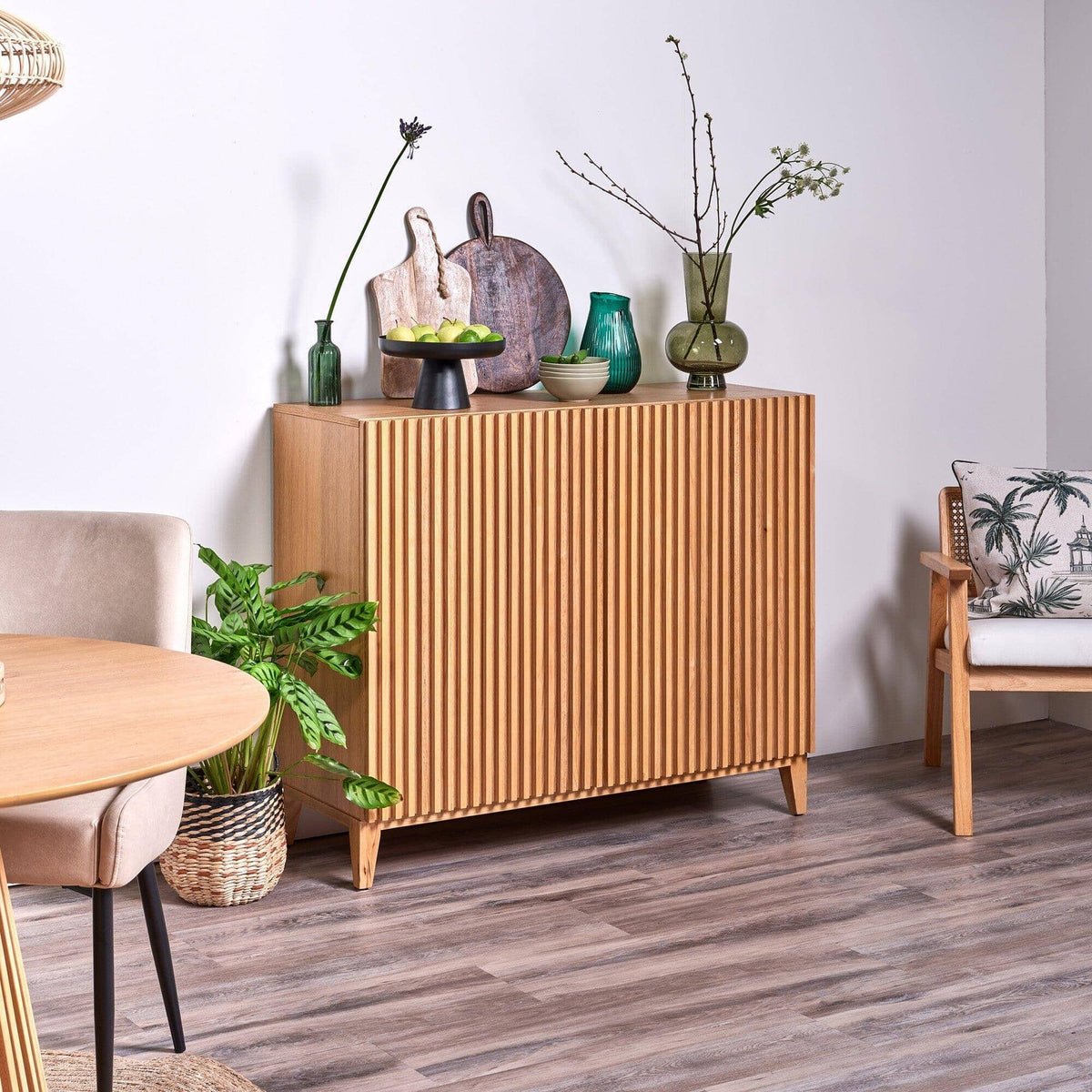 OUTLET - Willow 2 Door Small Sideboard - Classic Oak