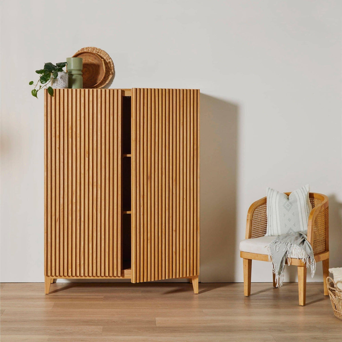 OUTLET - Willow Tall Cabinet - Classic Oak