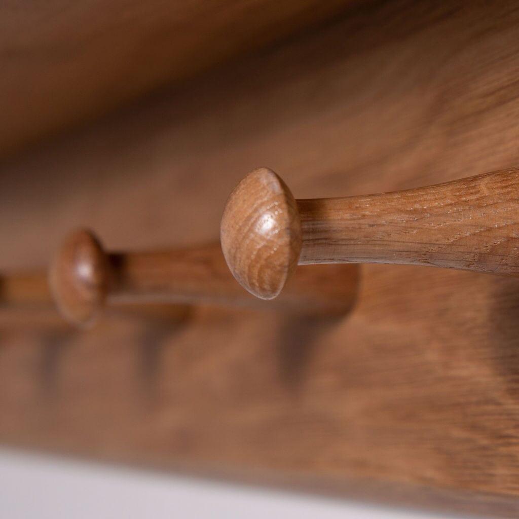 OUTLET - Willow Wooden Coat Rack with Shelf - Oak