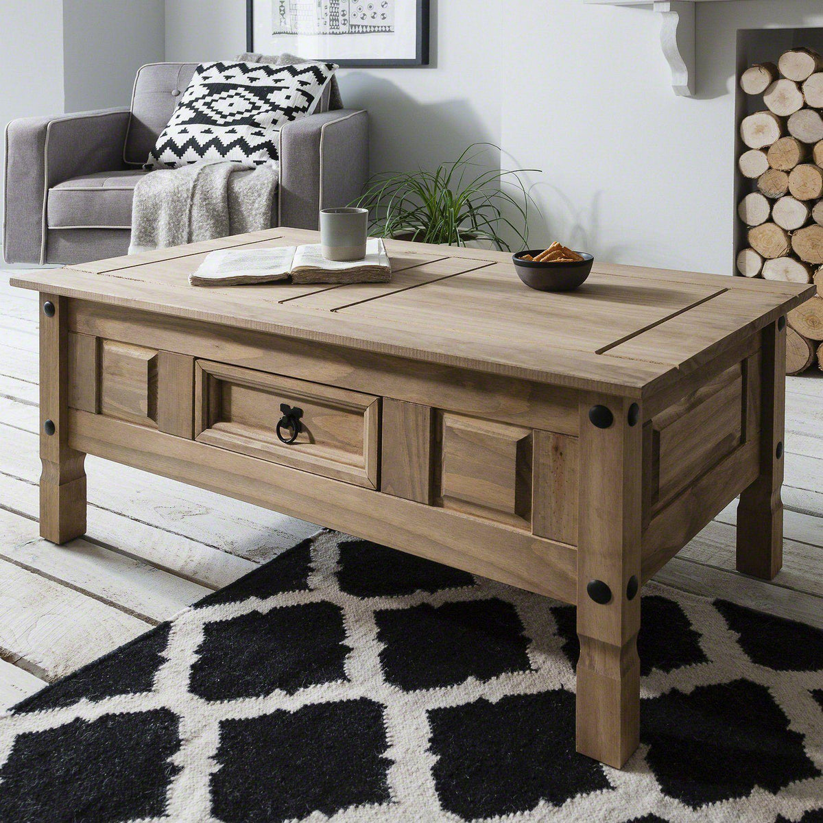 OUTLET - Corona Solid Pine Coffee Table