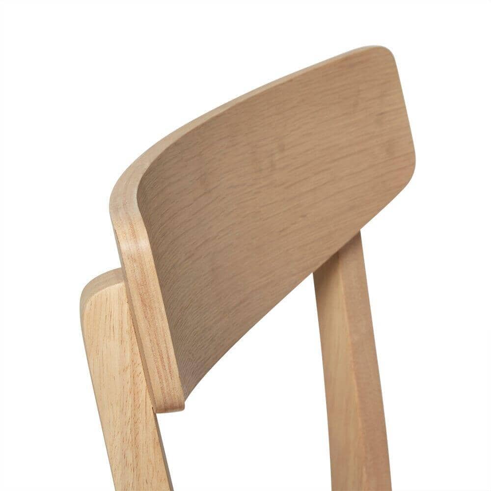 OUTLET - Willow Pale Oak Wooden Dining Chairs - Set of 2