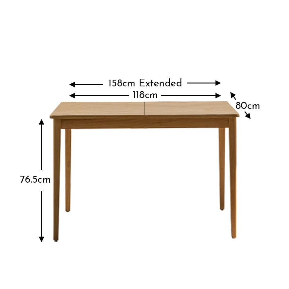 Outlet - Paul Whitewash Extending Dining Table
