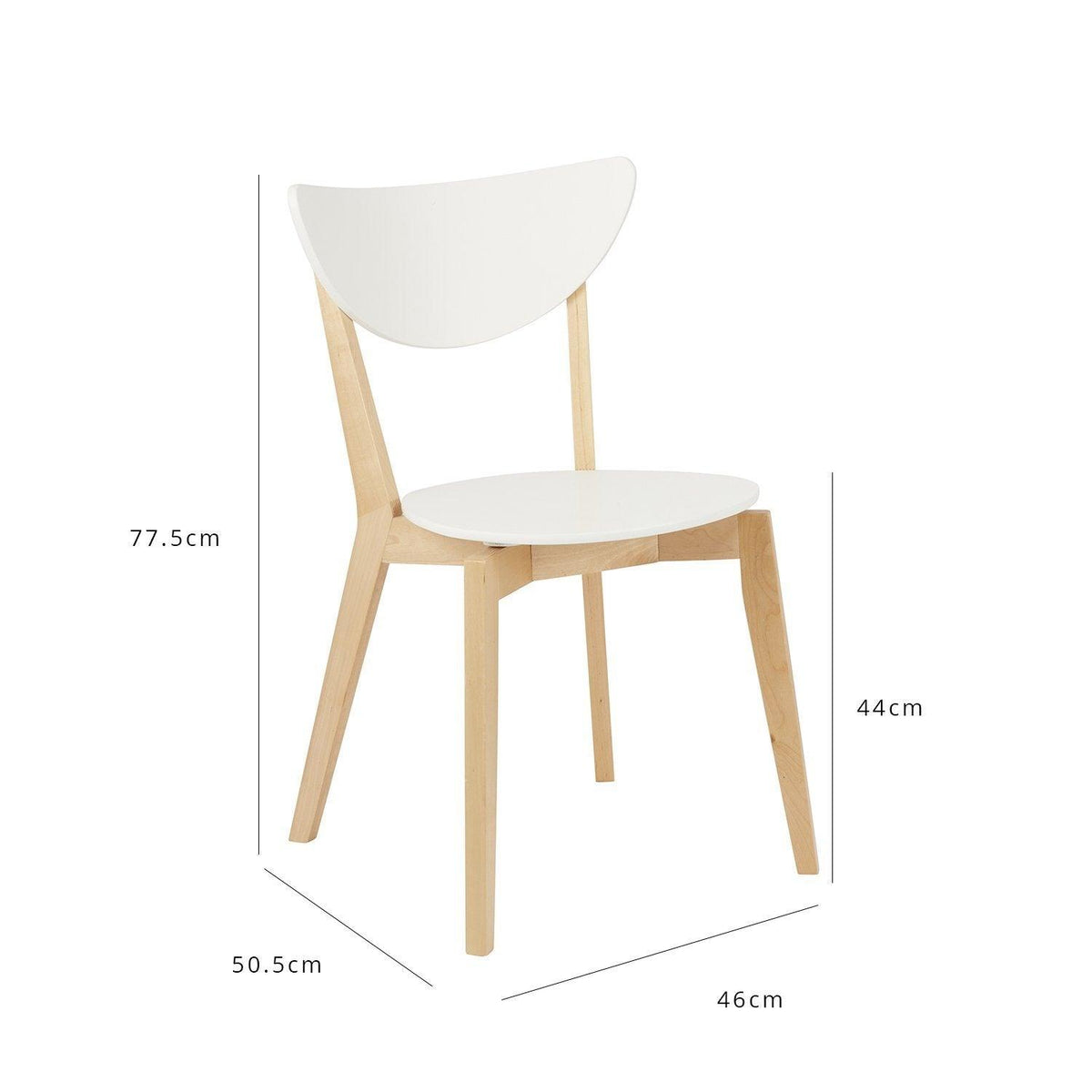 Paul White Stackable Dining Chairs - Set of 2