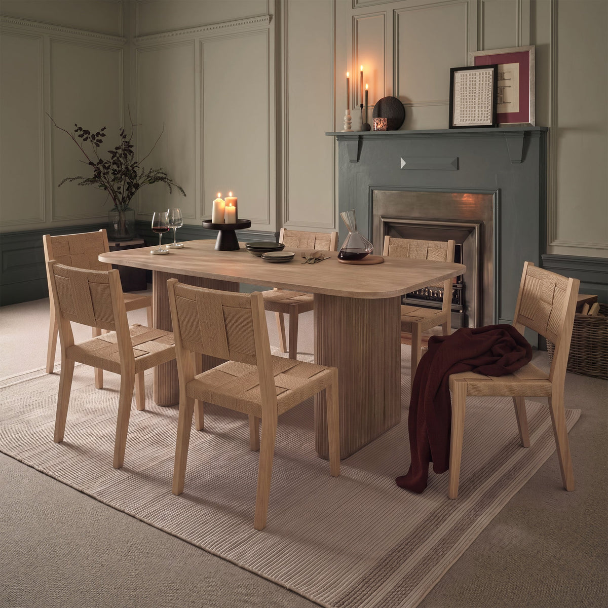 Orla 180cm Limewash Dining Table