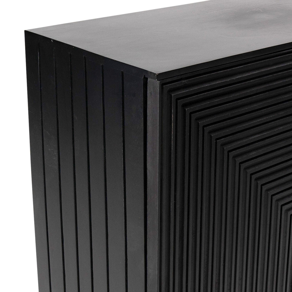 Outlet - Rayna 2 Door Small Sideboard - Jet Black