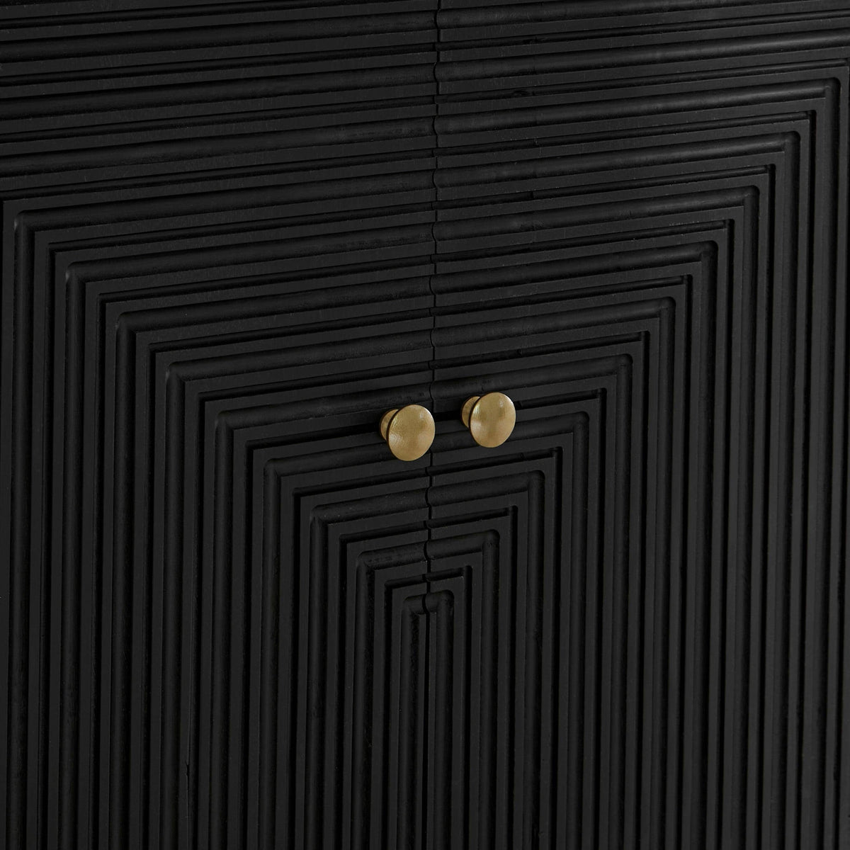 Outlet - Rayna 2 Door Small Sideboard - Jet Black