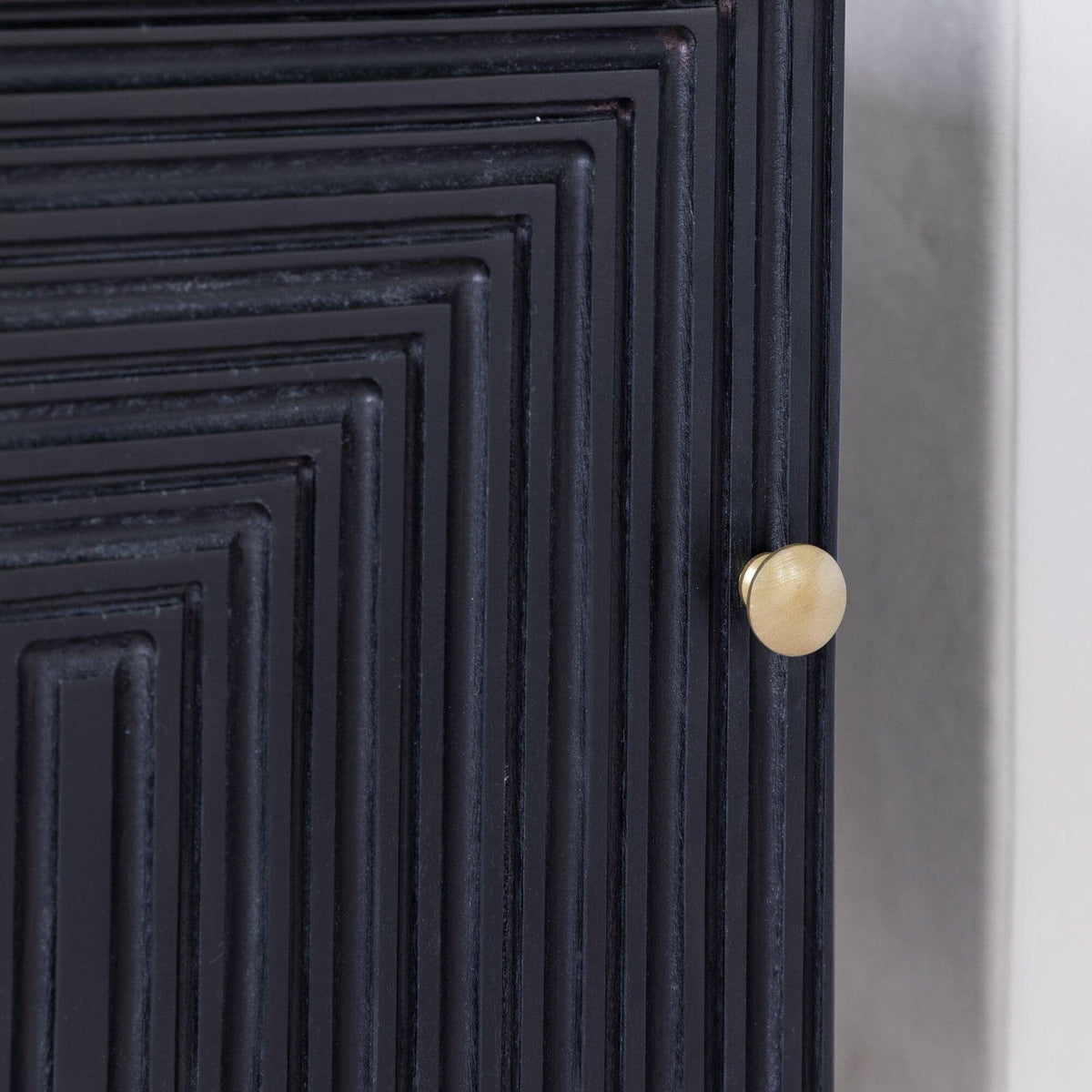 Rayna Bedside Table - Jet Black