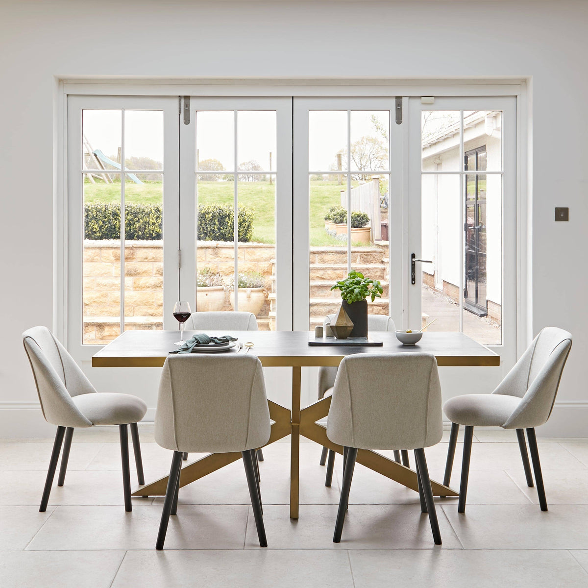 Rayna Jet Black Dining Table