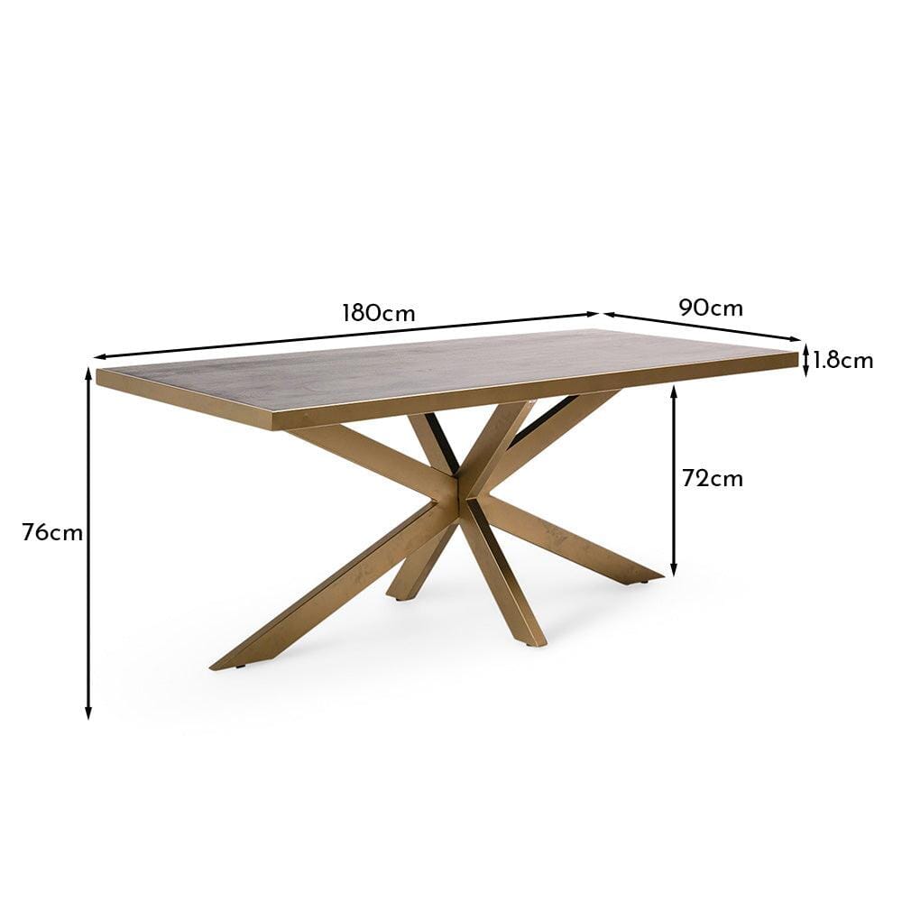 Rayna Jet Black Dining Table