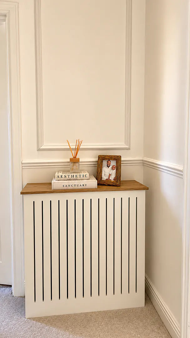 Willow Small Radiator Cover - Whitewash Oak
