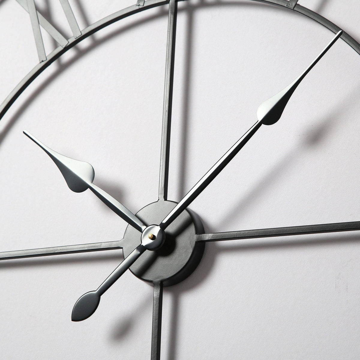 Riseley Large Skeleton Wall Clock - Black